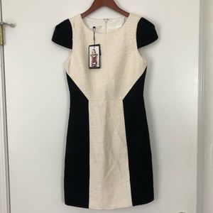 4.collective color block boucle dress, size 4